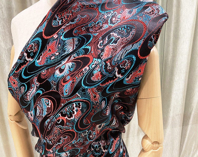 Ethnic Silk Brocade Fabric: Mongolian Robe Jacquard (By The Meter)