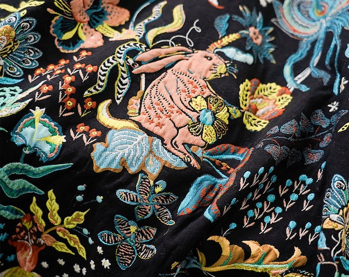 Gold thread jacquard fabric, 3D oil painting texture, designer fabric, Upholstery, quilting, Sewing bookbinding /fabric, 50"W By one Meter