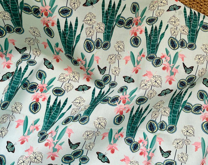 Hand printed 100% cotton fabric, Sewing Fabric for Dress, Cheongsam, decor, Upholstery, Quilting and Sewing, Indian fabric sell by Meter