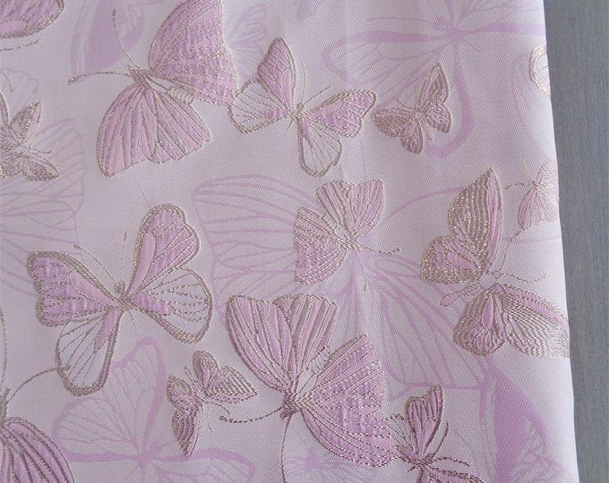 Gold thread colorful butterfly jacquard fabric, designer fabric, Upholstery, Quilting, Sewing, drapery, Costume, DIY/fabric, 58"W By 1 Meter