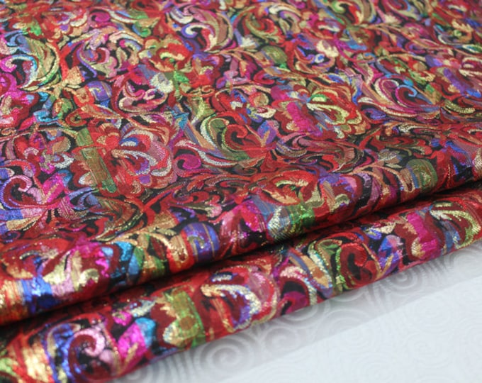 Chinese Silk brocade Woven Damask Fabric Cheongsam cushion Drapery fabric Phoenix tail pattern