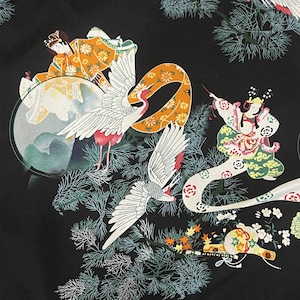 Tessuto stampato cinese, 100% cotone, modello Dunhuang, tessuto da cucito per vestito, kimono, decorazioni per la casa, tappezzeria, costume, borsa da 1 metro