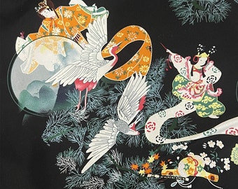 Dunhuang Pattern Cotton Fabric: Chinese Sewing Fabric for Kimono, Upholstery