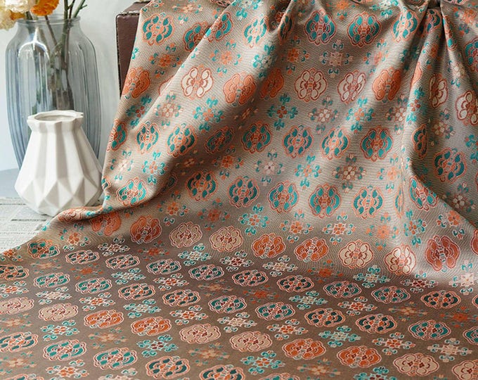 Sichuan Brocade Jacquard Fabric: Chinese Weaving for Cheongsam & Hanfu
