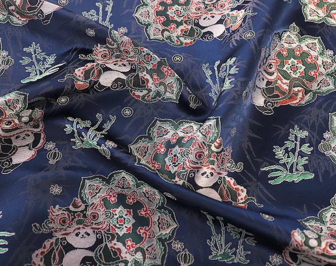 Chinese Song Dynasty brocade Fabric | Full Meter Price | 58" Wide | Handmade Silk Brocade | Cheongsam, Mongolian robe, Qipao , Decor Fabric