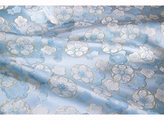 57 W Japanese Silk Brocade Fabric Cherry Jacquard Damask - Etsy