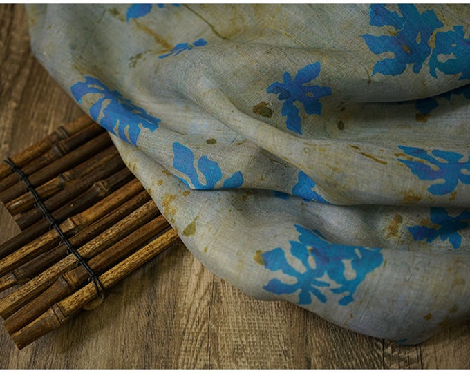 100% Ramie Fabric, 2 patterns, Clothing & Home Textile, 55“W, Upholstery, Costume, Curtain, bag, Sewing, Scarf, Shawl/Fabric by one meter