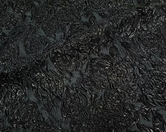 Luxury Gold Rose Embossed Jacquard Fabric | 3D Floral Brocade Texture | Dress, Cheongsam, Hanfu, Gown Sewing Material, 54" Wide