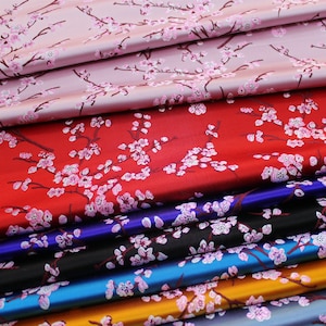 9 colori cinese fiore di prugna broccato di seta tessuto multicolori cheongsam Qipao broccato tessuto al metro