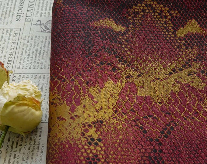 Snake Skin Jacquard Fabric: 60"W Fashion Woven Material
