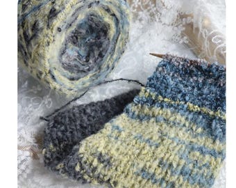Gradient Dyed Mohair Yarn, Hand-Painted Irregular Ombre DIY Knitting Yarn, Colorful Gradient DIY Hand Knitted Wool Ball, Sold by Ball