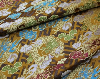 Chinese dragon robe, cheongsam, Tibetan robe, 29"W, Upholstery, Decor, Costume, Curtain, Handbag, Sewing, Tibetan/Fabric by the meter