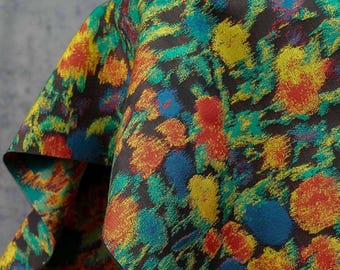 Abstract Floral Jacquard Fabric - Artistic Design, Textile for Upholstery, Fashion, Home Décor, 57"W by 1 yard