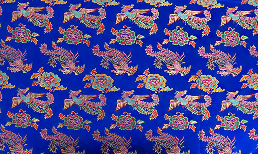 Colours For R Peacock Damask Fabric: 45