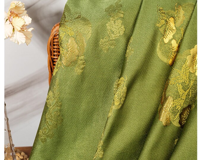 59"W Positioning Jacquard Crane Cloud brocade fabric, multicolors cheongsam Qipao, Upholstery, Decor, Costume/Fabric by the meter, 8 colors