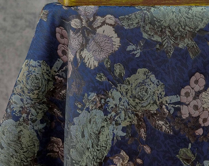 European 3D Floral Jacquard Quilting Fabric – Upholstery, Sofa, Bag, Furniture, DIY Sewing, Home Decor, 58"Wide