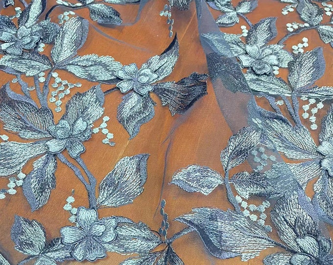 57"W High-end Organza jacquard Designer fabric, customization, Upholstery, Quilting and Sewing fabric, Dress, skirt, Curtain by the meter
