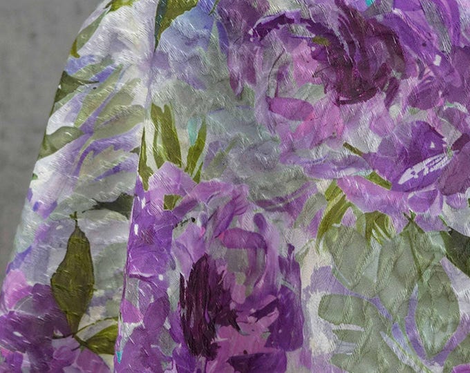 Silky Jacquard Fabric: Contrast Colors, Crafts, Upholstery, Costume