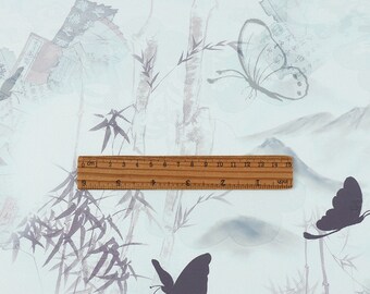 Ancient Pattern Tea Silk Fabric: 59"W Satin Upholstery & Costume