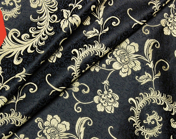 Chinese Silk brocade woven damask fabric cheongsam cushion Phoenix tail pattern