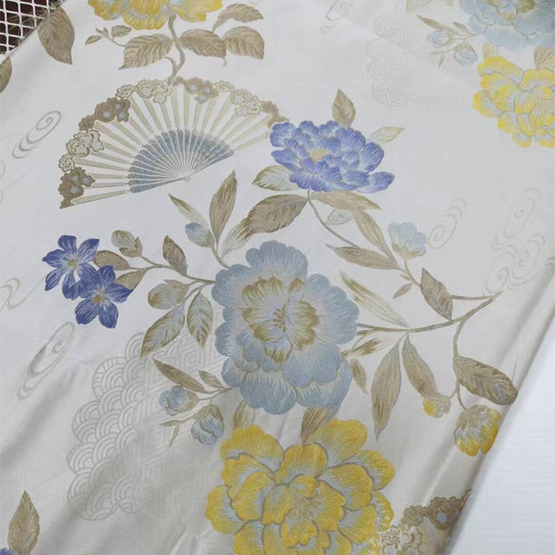 Vintage Jacquard Fabric Ancient Pattern Designer Fabric Etsy