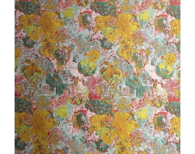 Jacquard fabric, Palace oil painting, 3D texture, designer fabric, dark green, Upholstery, Decor, Sewing, Bag, DIY/ fabric, 55" W By 1 Meter