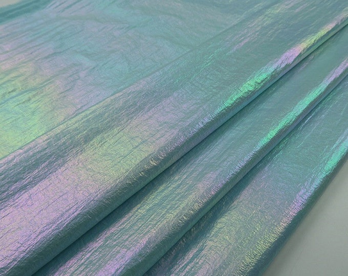 Lightweight nylon fantasy Symphony, waterproof goose down jacket fabric, Holographic Padded Jacket / Winter Parka Fabric, 59"W By 1 Meter