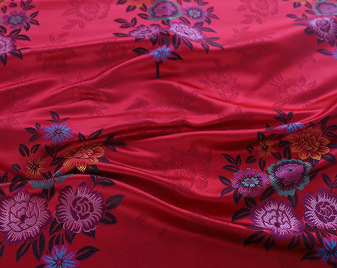 Chinese style Mongolian Gown Tibetan robe decoration Brocade handmade fabric, jacquard silk brocade, Upholstery, Quilting and Sewing fabric