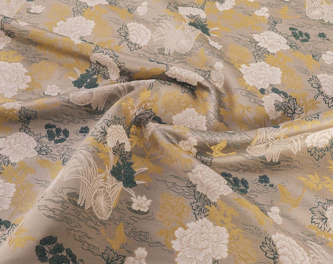 59" Wide Velvet Fabric by the Meter for Dress, Curtains & Upholstery| Sewing and Drapery, DIY, Cheongsam Fabric in 2 Colors