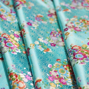 29.5 "W Grande fiore sulla neve Tessuto di broccato, Broccato damascato, Tessuto per bambini, Tessuto per capodanno cinese, Tessuto a trama jacquard al metro