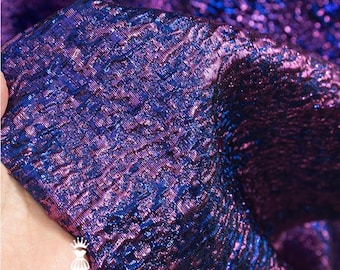 Metallic gold thread woven jacquard, 3D Gold shimmering embossed fabric, Upholstery, Decor, Costume, Handbag, Sewing/Fabric by 1 meter, 55"W