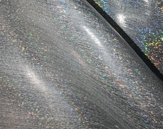 59"W Space Galaxy Organza soft Wedding Fabric, Glittering Designer Sewing Fabric, high-density encryption elastic, doll making, DIY fabric