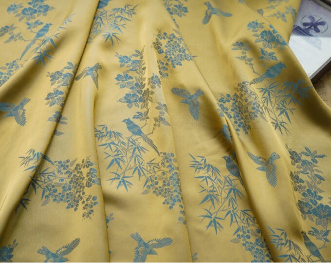 Double sided jacquard rayon jacquard fabric, 59“Wide rayon blended, Upholstery, Decor, Costume, Handbag, Pajamas, Sewing/Fabric by 1 meter