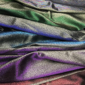 Gold Thread Gradient Jacquard Fabric: 58&quot; Wide Polyester Brocade