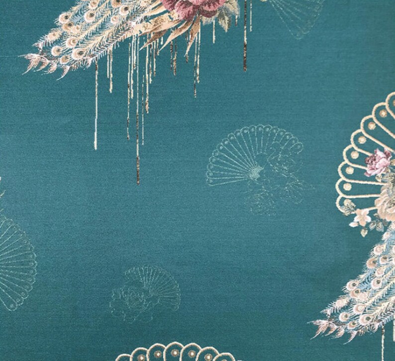 Jacquard Damask Fabric: 3D Designer Upholstery, Costume, Decor - 56" W image 3