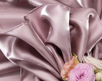 Water-Shine Silk-Satin Fabric: Metallic Luster, 60" Wide