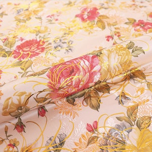59w Chinese Silk Brocade Woven Damask Fabric 9.99/meter - Etsy