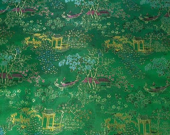 古代中国シルク錦織生地：室内装飾・裁縫用（幅59インチ） - Etsy 日本
