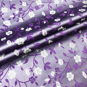 Tessuto cinese Gypsophila Brocade / 10.99 Full Meter Prezzo / 59 "Wide / 4 Colori / Tappezzeria, trapuntatura e tessuto per cucire