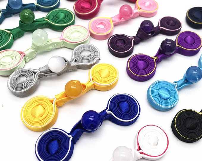Cheongsam Chinese Style Simple Retro Handmade bead Frog Button, Children's Cheongsam Qipao Accessories