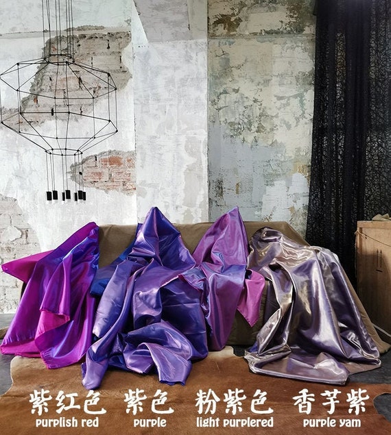 Woven Dress / Skirt Fabric, Per Metre - Purple Shimmer