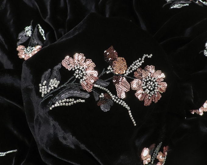 3D Floral Beaded Silk Jacquard Fabric: Wedding Dress, Evening Wear