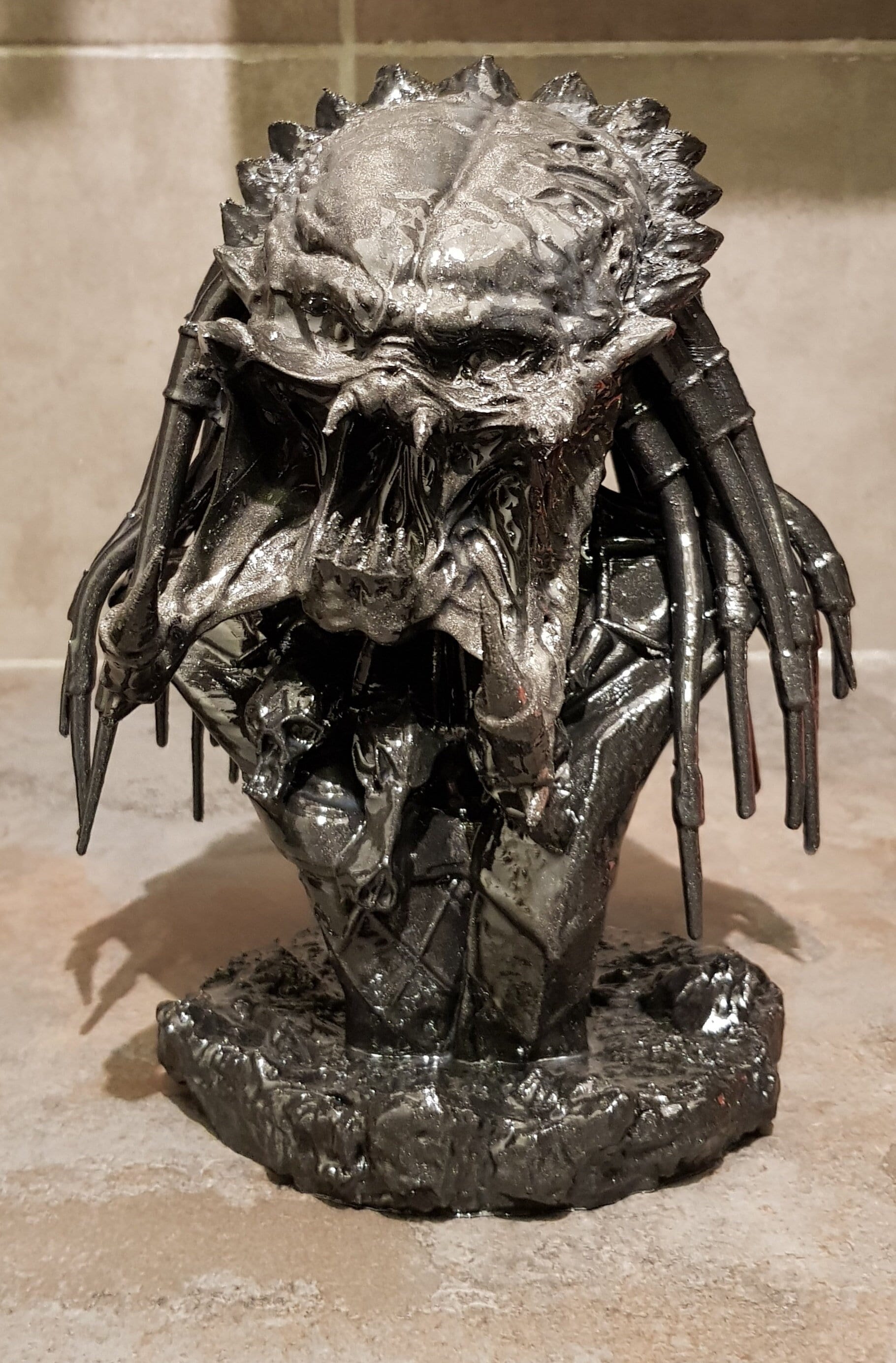 Bust Of Predator Wolf
