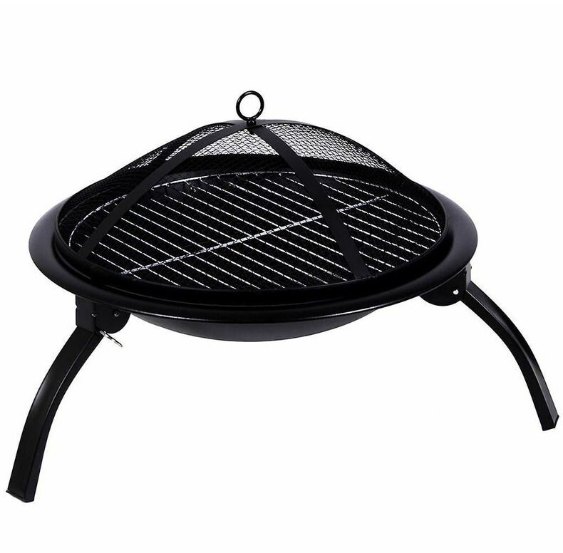 Luxus Stahl Feuerstelle 37 x 51cm Klappgarten Patio Camping | Etsy
