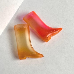 Vintage 1968 Barbie Francie Skipper Zokko Boots or Drizzle Sizzle Boots