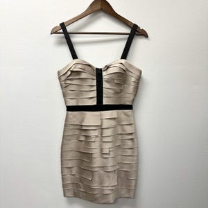 Gold Mini Bandage Dress - Etsy