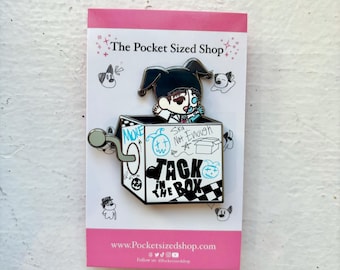 Jack in the box Enamel pin (slide-able) | Kpop merch lapel pin collectable