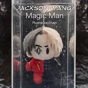 Peluche de Jackson Wang "Magic Man" / GOT7 / Ahgase / Team Wang / Kpop / Llavero