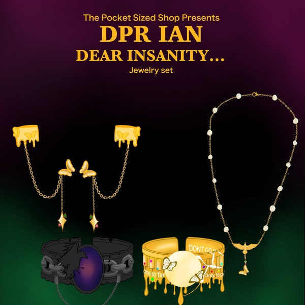 Pocket Sized DPR IAN Dear Insanity Inspired Jewlery set  MITO + Mr. Insanity [Preorder] | Kpop Christian Yu Don’t go insane