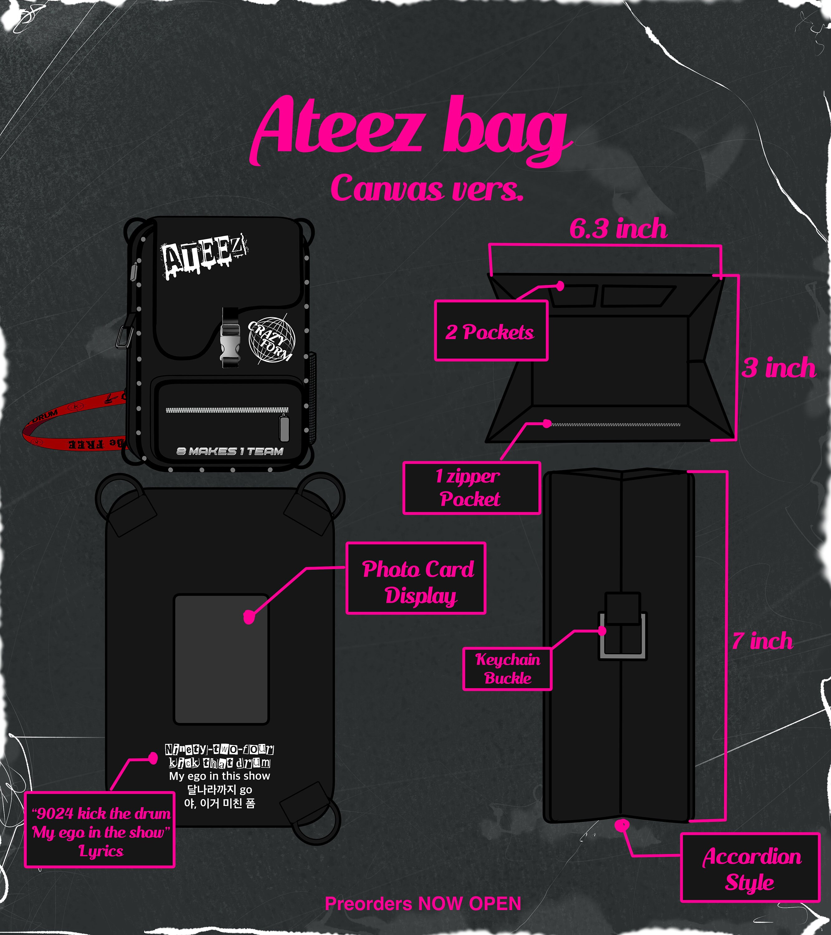 ATEEZ DUFFEL BAG ワルツ トレカつき　バッグ Pre-Order] ATEEZ - 2025 ATEEZ WORLD TOUR IN YOUR FANTASY